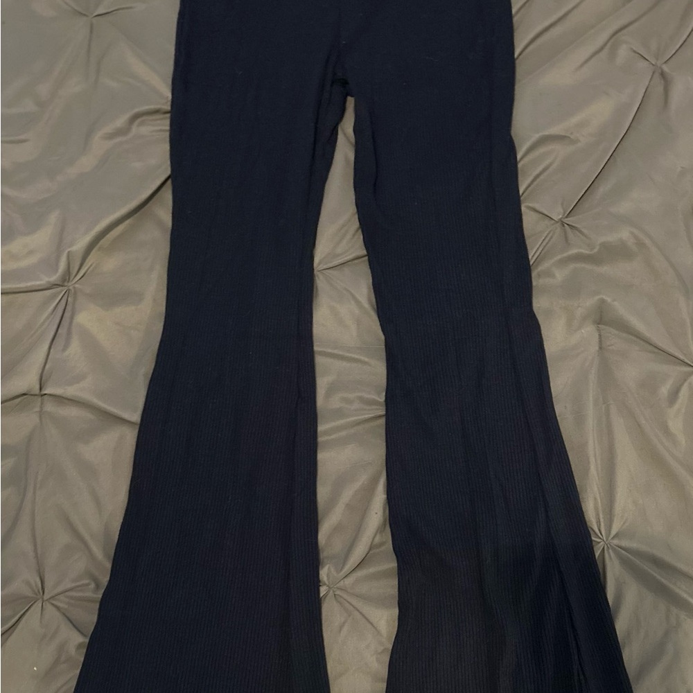 Elegant Navy Women's Flared Pants